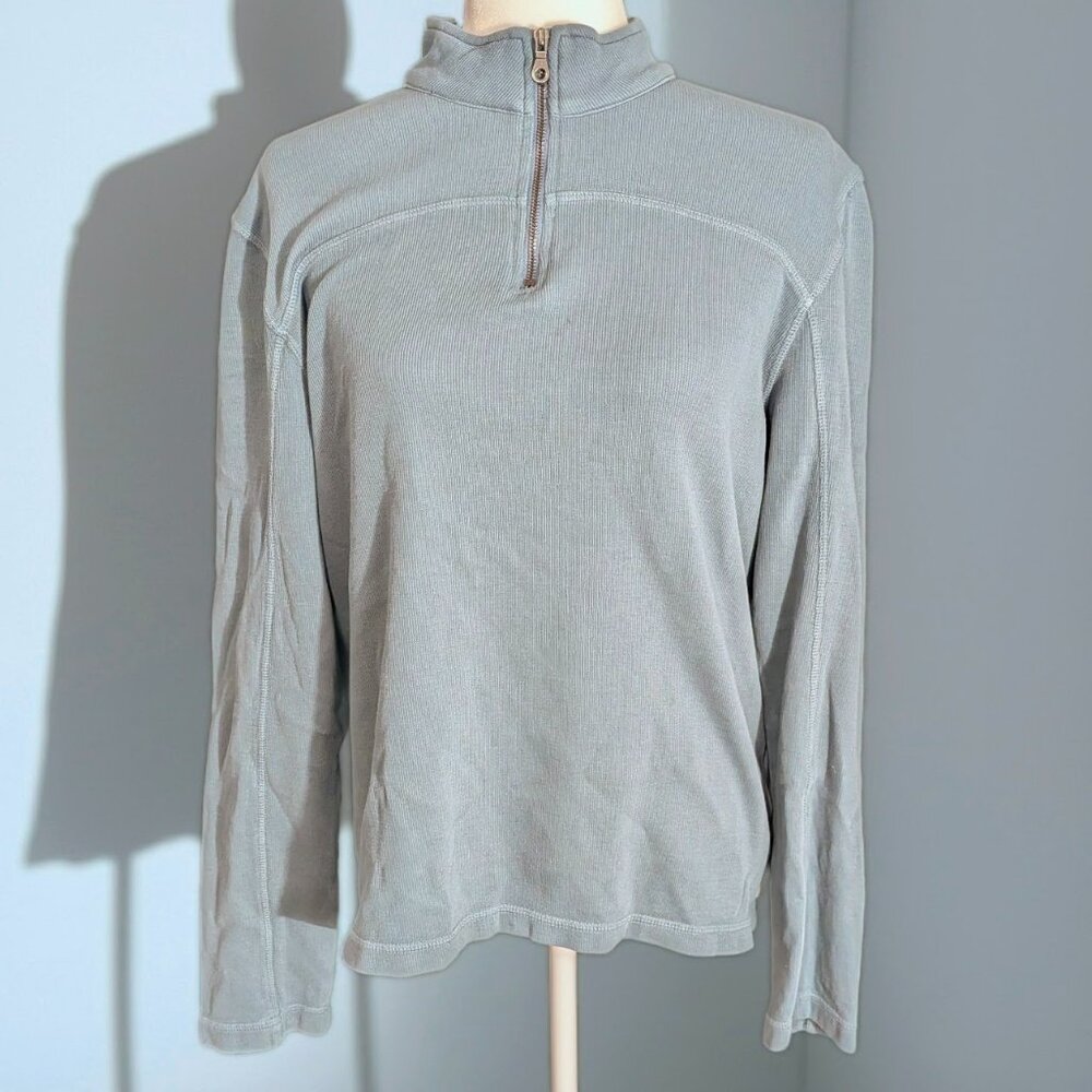 Agave Denim Lux Quarter-Zip Sweater